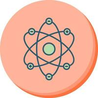 icône de vecteur de structure d'atome
