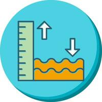 icône de vecteur de marée haute