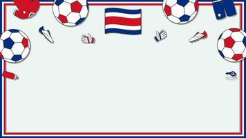 Football Contexte conception modèle. Football dessin animé vecteur illustration. compétition dans costa rica