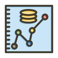 prédiction vecteur épais ligne rempli couleurs icône pour personnel et commercial utiliser.