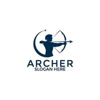 archer logo vecteur, Créatif archer logo conception modèle vecteur
