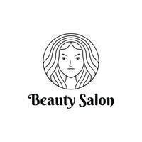 beauté salon logo conception Créatif idée vecteur