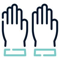 médical gants icône illustration, pour la toile, application, infographie, etc vecteur
