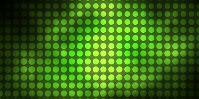 fond de vecteur vert foncé, jaune avec des cercles. design décoratif abstrait dans un style dégradé avec des bulles. conception pour vos publicités.