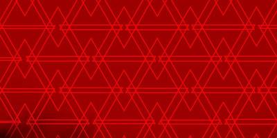modèle vectoriel rouge clair avec des lignes, des triangles. illustration avec des triangles dégradés colorés. conception pour vos promotions.