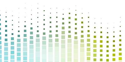 modèle vectoriel bleu clair et vert en rectangles. illustration abstraite de dégradé avec des rectangles. conception pour la promotion de votre entreprise.