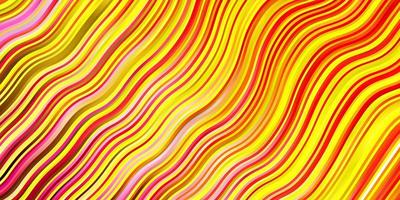disposition vectorielle rose clair, jaune avec des courbes. illustration abstraite colorée avec des courbes de dégradé. modèle pour livrets d'affaires, dépliants vecteur