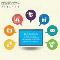 les infographies commerciales peuvent être utilisées pour la mise en page du flux de travail, la bannière, le diagramme, les options de nombre, les options d'intensification, la conception Web. vecteur