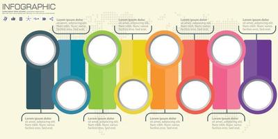 infographie d'entreprise cercle illustration vectorielle de style origami. peut être utilisé pour la mise en page du flux de travail, la bannière, le diagramme, les options de nombre, les options d'intensification, la conception Web. vecteur