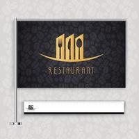 restaurant de logo de concept vecteur