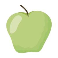 icône isolé de fruits frais pomme vecteur