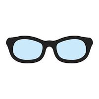 accessoire optique lunettes icône isolé vecteur