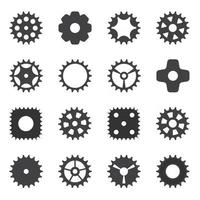 roue dentée de roue dentée de machine. illustration vectorielle. vecteur