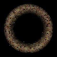 cercle rayon abstrait fond doré illustration vectorielle vecteur