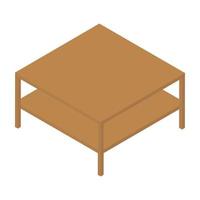 concepts de table basse vecteur