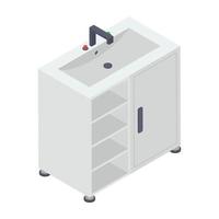 concepts de lavabo tendance vecteur