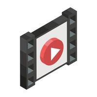 concepts de vidéo en ligne vecteur