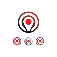 icône de localisation, logo de carte pour les cartes google maps, signe, itinéraire, position, symbole et logo vectoriel