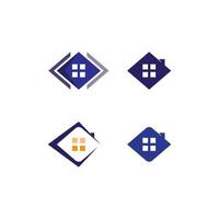 logo de maison de construction, logo de maison, architecture, icône, résidence et ville, ville, conception et fenêtre, domaine, logo d'entreprise, maison vectorielle vecteur