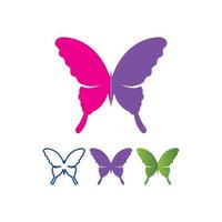 vecteur papillon conceptuel simple icône colorée logo vecteur animal insecte