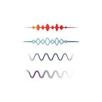 illustration vectorielle des ondes sonores vecteur