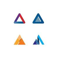 création de logo triangle pyramide et symbole vectoriel égyptien et entreprise de logo