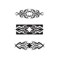 tatouage ethnique tribal icône vector illustration design logo