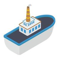 concepts de bateau de croisière vecteur