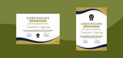 Facile moderne certificat modèle pour affaires entreprise en ligne éducation séminaire en ligne vecteur