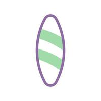 surfant icône bichromie violet vert été plage symbole illustration vecteur