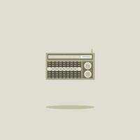 illustration de une rétro l'audio cassette joueur dans plat conception style. vecteur