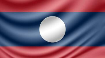 Laos nation drapeau vecteur Contexte conception