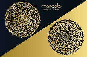 luxe mandala conception et modèle, mandala art. vecteur