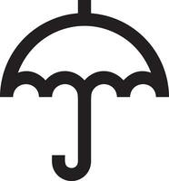 parapluie protection icône symbole vecteur image. illustration de le sécurité protéger parapluie Sécurité conception image