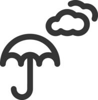 parapluie protection icône symbole vecteur image. illustration de le sécurité protéger parapluie Sécurité conception image