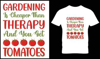 jardinage T-shirt conception vecteur graphique.