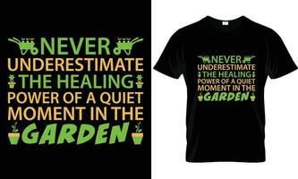 jardinage T-shirt conception vecteur graphique.