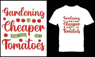 jardinage T-shirt conception vecteur graphique.