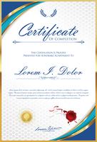 Certificat ou diplôme d&#39;illustration vectorielle de modèle de design rétro vecteur