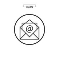 email icône. email symbole graphique pour la toile icône collections vecteur