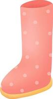 mignonne rose bottes pour l'automne vecteur