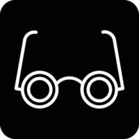 icône de glyphe de lunettes vecteur
