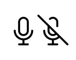 icône de microphone, vecteur d'icône de microphone, dans un style branché plat isolé sur fond blanc. image d'icône de microphone, illustration d'icône de microphone