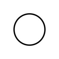cercle icône sur une blanc Contexte vecteur