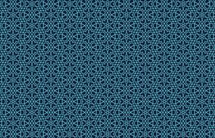 arabe islamique géométrique bleu en tissu modèle vecteur
