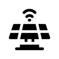 solaire panneau solide icône. vecteur icône pour votre site Internet, mobile, présentation, et logo conception.