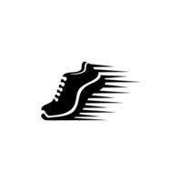 des chaussures logo vecteur sur blanc Contexte