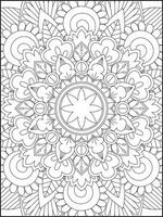 mandala. des gamins coloration pages. mandala coloration pages. adultes coloration pages. coloration page vecteur