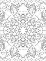 mandala. des gamins coloration pages. mandala coloration pages. adultes coloration pages. coloration page vecteur