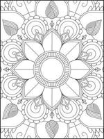 mandala. des gamins coloration pages. mandala coloration pages. adultes coloration pages. coloration page vecteur